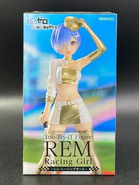 Re Zero Rem Figure Racing Girl Ver. Trio Try It Furyu New Sealed